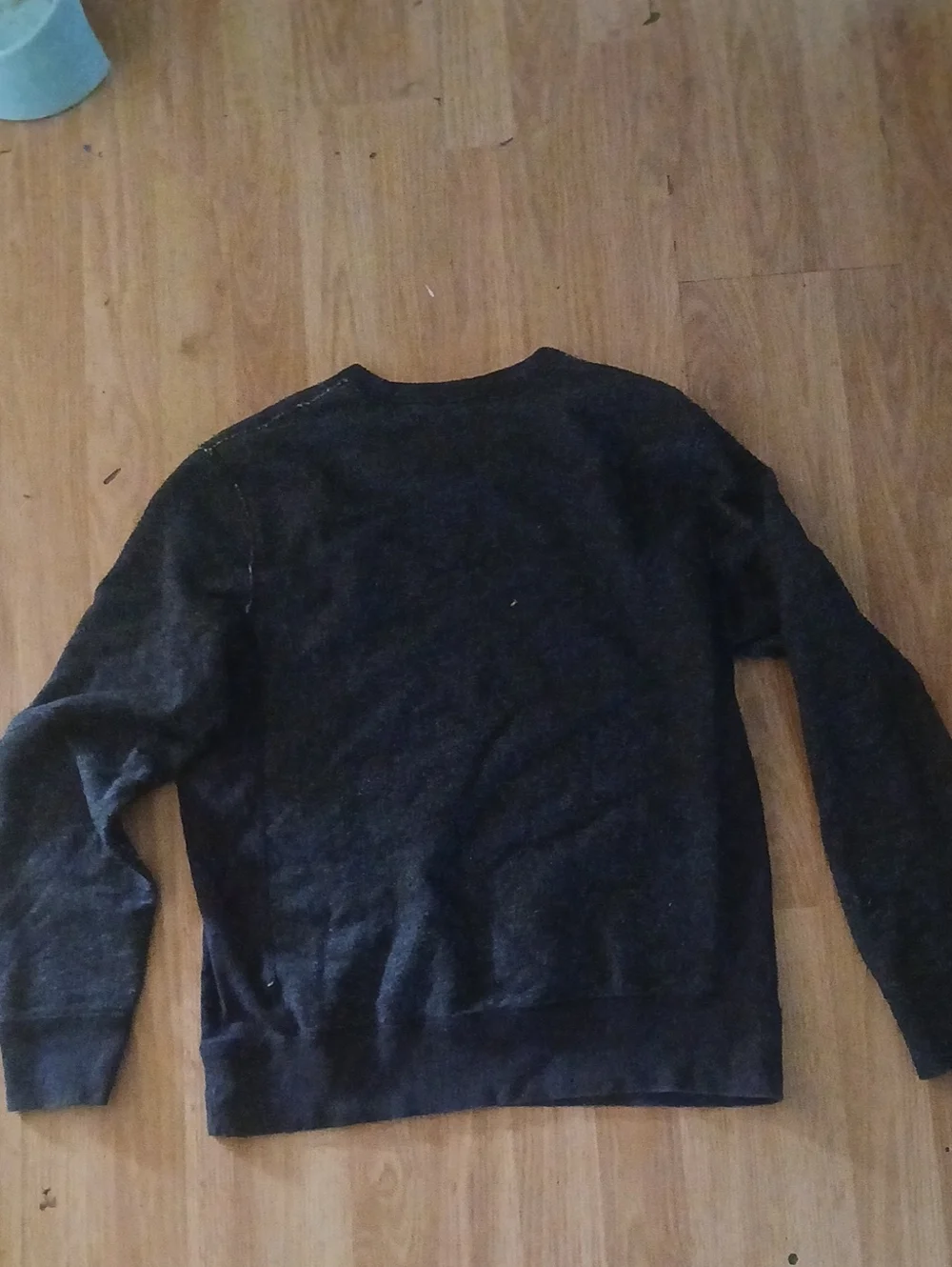 WoMen's Fleece Marled Charcoal Crewneck Sweater - Dark Gray